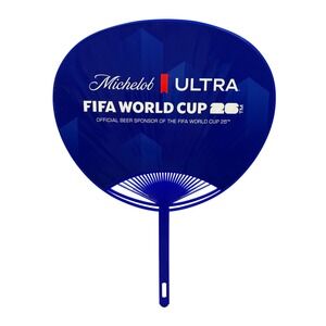 Michelob ULTRA FIFA World Cup 26 Official Beer Sponsor Blue Plastic Hand Fan